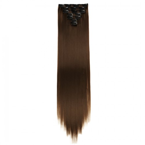 Prodlužování vlasů a účesy - Clip in sada STANDARD - 57 cm - odstín 6