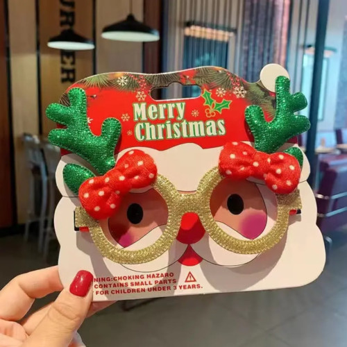 Krása a zábava - Vánoční ozdobné brýle - sob s mašličkou