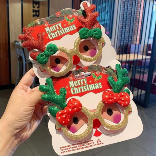 Dámská móda a doplňky - Vánoční ozdobné brýle - sob s mašličkou