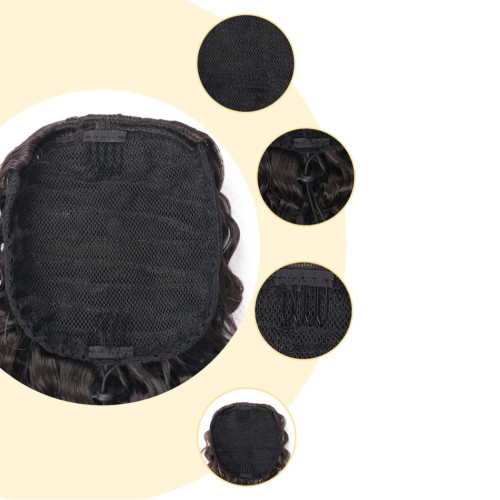 Prodlužování vlasů a účesy - Stahovací culík, cop kudrnatý Afro - 1BT30