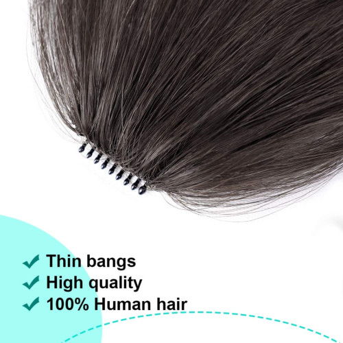 Prodlužování vlasů a účesy - Clip in ofina – REMY 100% lidské vlasy - odstín 4