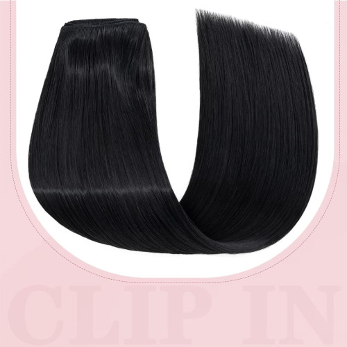 Prodlužování vlasů a účesy - Clip in sada DE-LUXE, 57 cm - odstín 1B