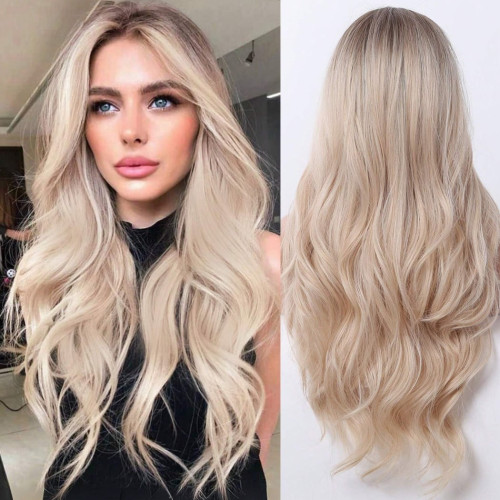 Prodlužování vlasů a účesy - Paruka SILVER blond