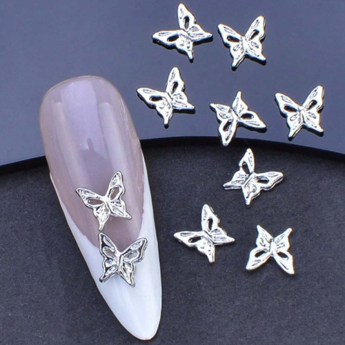 Krása - Stříbrné ozdoby ze slitiny ve tvaru motýlka