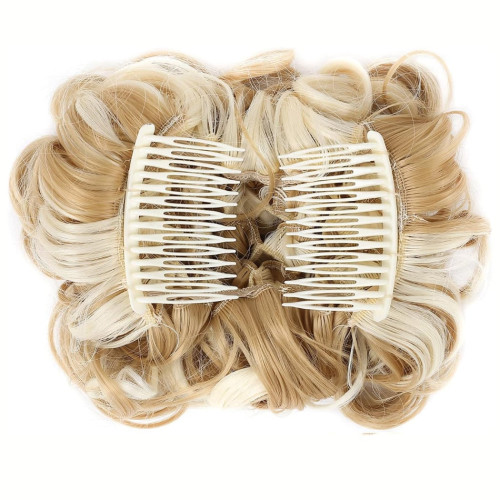 Prodlužování vlasů a účesy - Romantický příčesek, drdol - odstín 22H613