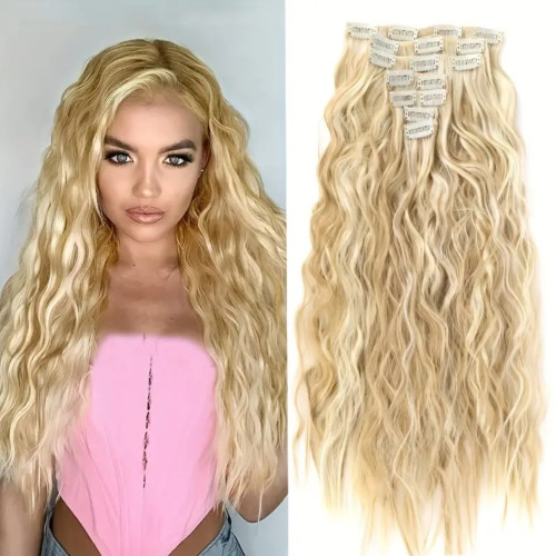 Prodlužování vlasů a účesy - Clip in sada WAVY zvlněná - odstín 16H613