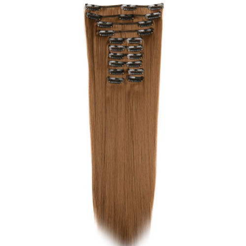 Prodlužování vlasů a účesy - Clip in sada DE-LUXE 57 cm - odstín 27