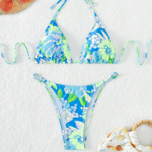 Dámská móda a doplňky - Dámské dvoudílné plavky - Blue summer