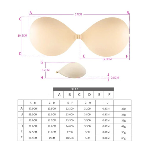 Formování postavy - Samodržicí Push Up podprsenka Ester - tělová
