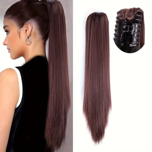 Prodlužování vlasů a účesy - Culík, cop na skřipci - rovný 60 cm