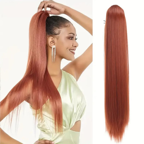 Prodlužování vlasů a účesy - Culík, cop na skřipci - rovný 60 cm