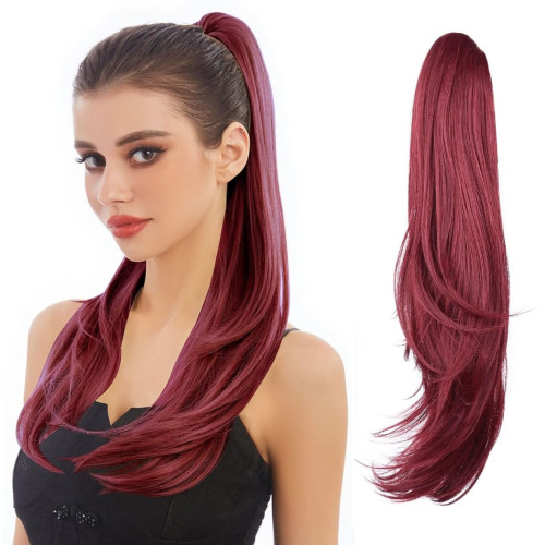 Prodlužování vlasů a účesy - Culík, cop na skřipci - rovný 60 cm