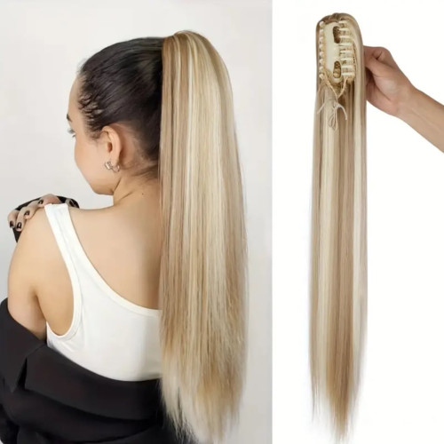 Prodlužování vlasů a účesy - Culík, cop na skřipci - rovný 60 cm