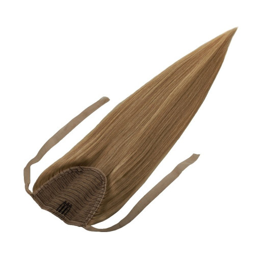 Prodlužování vlasů a účesy - Clip In culík Premium 50 cm / 80 g – Tmavě medová, 100% pravé vlasy