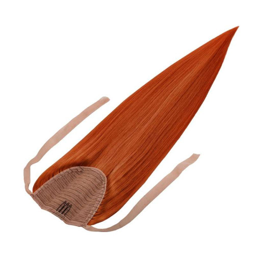 Prodlužování vlasů a účesy - Clip In culík Premium 55 cm / 100 g – orange pepper, 100% pravé vlasy