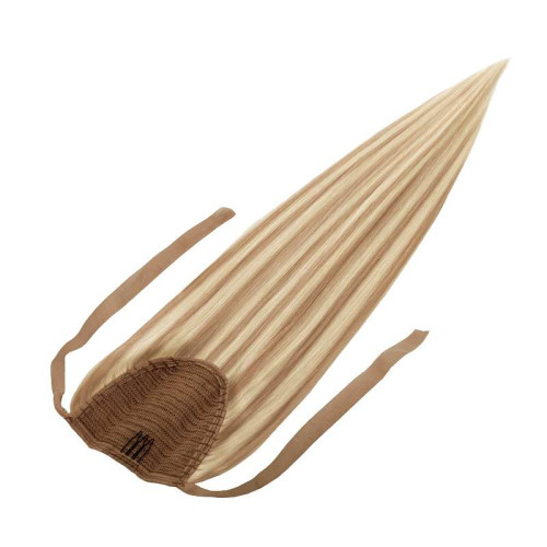 Prodlužování vlasů a účesy - Clip In culík Premium 55 cm / 100 g – melír ledová blond / tmavá blond, 100% pravé vlasy