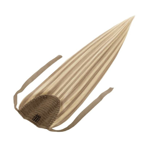 Prodlužování vlasů a účesy - Clip In culík Premium 55 cm / 100 g – melír ledová blond / přírodní světle hnědá, 100% pravé vlasy