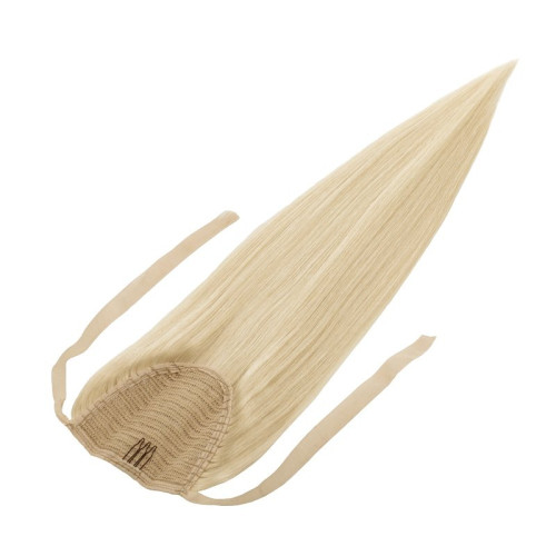 Prodlužování vlasů a účesy - Clip In culík Premium 55 cm / 100 g – ledová blond, 100% pravé vlasy