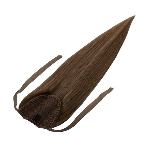 Prodlužování vlasů a účesy - Clip In culík Premium 55 cm / 100 g – světle hnědá, 100% pravé vlasy