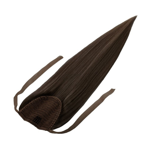 Prodlužování vlasů a účesy - Clip In culík Premium 55 cm / 100 g – hnědá, 100% pravé vlasy
