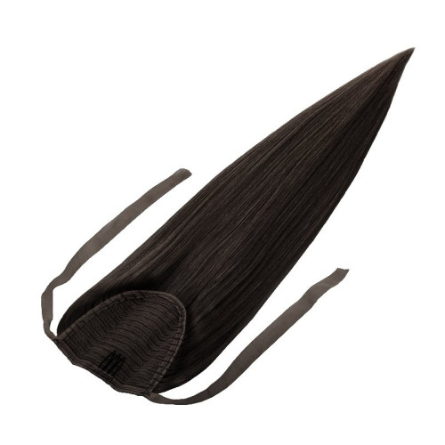 Prodlužování vlasů a účesy - Clip In culík Premium 55 cm / 100 g – tmavě hnědá, 100% pravé vlasy