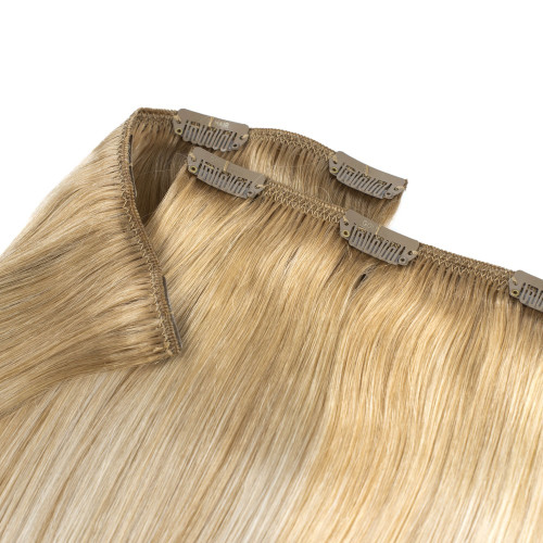 Prodlužování vlasů a účesy - Clip In vlasy Premium 40 cm / 100 g – Světle medová, 100% pravé vlasy