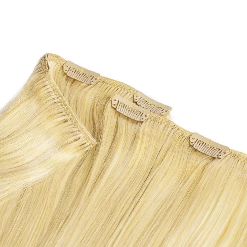 Prodlužování vlasů a účesy - Clip In vlasy Premium 60 cm / 100 g – Blond, 100% pravé vlasy