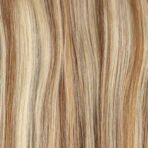 Prodlužování vlasů a účesy - Clip In vlasy Premium 45 cm / 100 g – Melír Ledová Blond / Tmavá Blond, 100% pravé vlasy