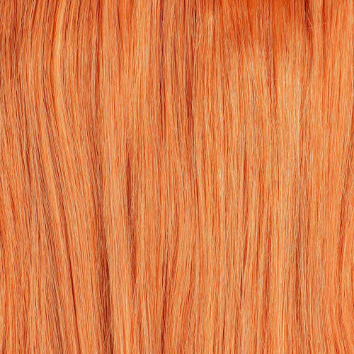 Prodlužování vlasů a účesy - Clip In vlasy Premium 50 cm / 100 g – Orange Pepper, 100% pravé vlasy