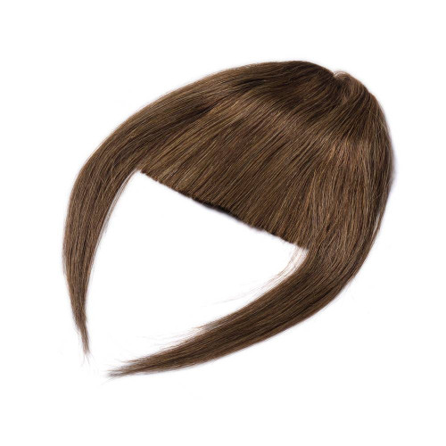 Prodlužování vlasů a účesy - Clip In ofina Premium – světle hnědá, 100% pravé vlasy, 20 cm / 23 g