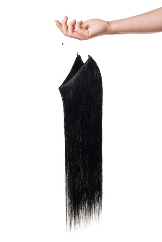 Prodlužování vlasů a účesy - Flip In vlasy Premium – 50 cm / 90 g v odstínu černá