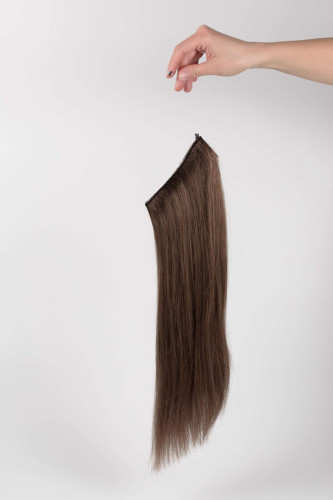 Prodlužování vlasů a účesy - lip In vlasy Premium – 50 cm / 90 g v odstínu světle hnědá