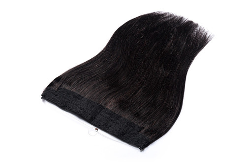Prodlužování vlasů a účesy - Flip In vlasy Premium – 50 cm / 90 g v odstínu tmavě hnědá