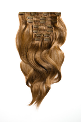 IMPORT - Clip in 9- dílná sada ZLATÁ BLOND 40cm, 90g