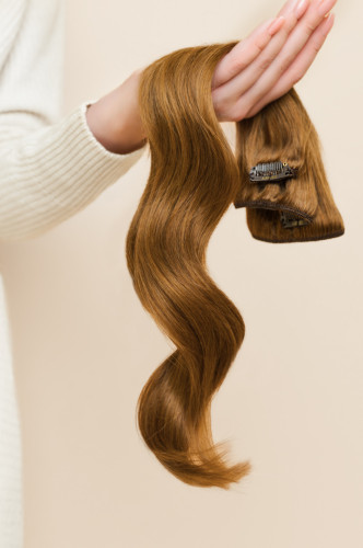 IMPORT - Clip in 9- dílná sada ZLATÁ BLOND 40cm, 90g