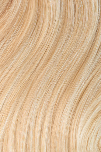 Prodlužování vlasů a účesy - Clip in vlasy 45 cm – 9 dílná sada z pravých lidských vlasů v blond barvě