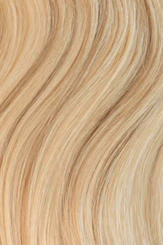 Prodlužování vlasů a účesy - Clip in 9- dílná sada melír LEDOVÁ BLOND/ ZLATÁ PERLEŤ 60 cm, 140 g