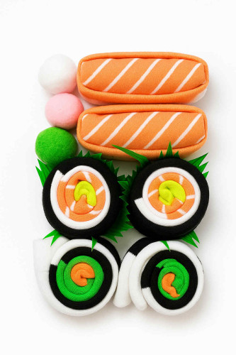 Dámská móda a doplňky - Dárkové ponožky SHI-SHI – 3 páry ponožek ve tvaru jídla