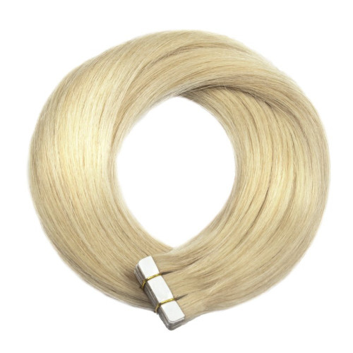 IMPORT - TAPE IN vlasy Premium 45 cm - ledová blond