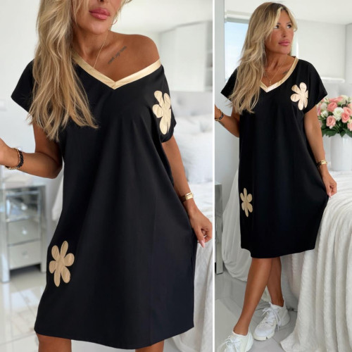 Dámská móda a doplňky - Luxusní bavlněná šatovka Gold