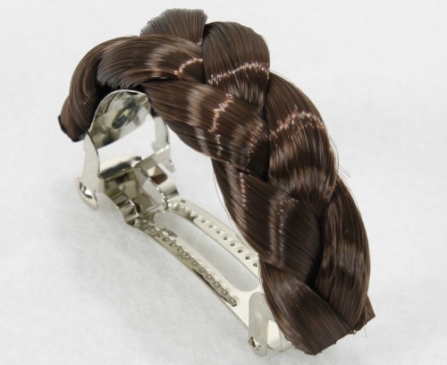 Prodlužování vlasů a účesy - Elegantní spona do vlasů s pletenými vlasy