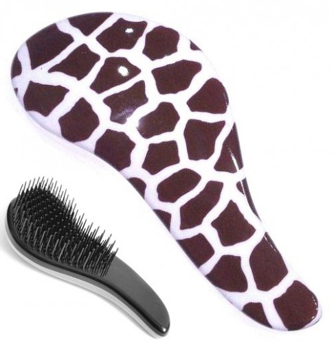 Prodlužování vlasů a účesy - Dtangler rozčesávací kartáč na vlasy - žirafa