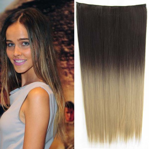 Prodlužování vlasů a účesy - Clip in vlasy - 60 cm dlouhý pás vlasů - ombre styl - odstín 2 T 24