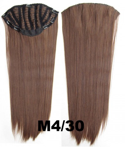 Prodlužování vlasů a účesy - Clip in pás - Jessica 65 cm rovný - odstín M4/30