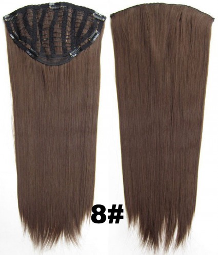 Prodlužování vlasů a účesy - Clip in pás - Jessica 65 cm rovný - odstín 8