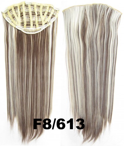 Prodlužování vlasů a účesy - Clip in pás - Jessica 65 cm rovný - odstín F8/613