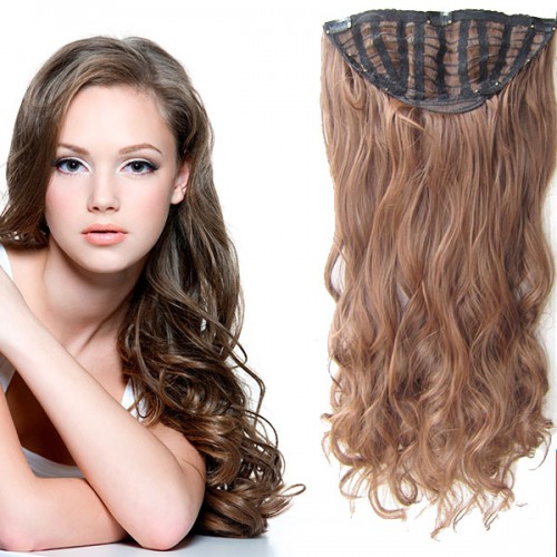 Prodlužování vlasů a účesy - Clip in pás vlasů - Jessica 60 cm vlnitý - odstín M4/30
