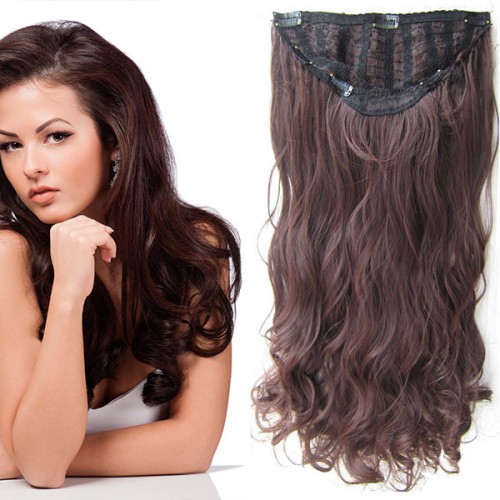 Prodlužování vlasů a účesy - Clip in pás vlasů - Jessica 60 cm vlnitý - odstín M2/33