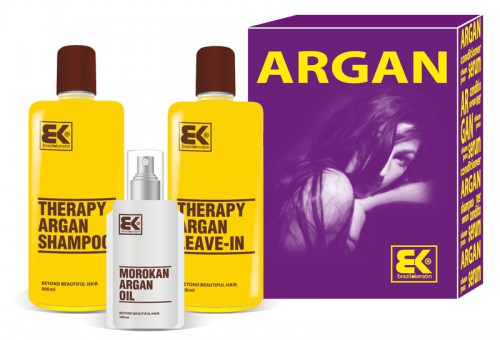 Krása a zábava - Brazil Keratin Argan set vlasové kosmetiky pro suché a poškozené vlasy