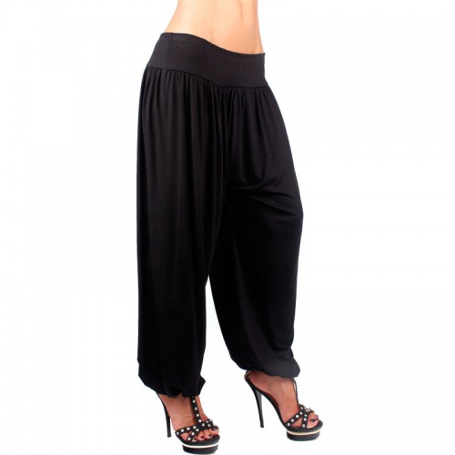 Dámská móda a doplňky - Černé harémové kalhoty